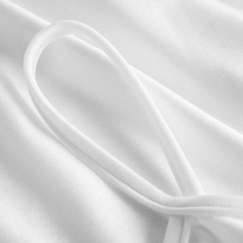 Hvit camisole leotard, nylon