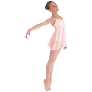 Hovedbilde Rosa dansedrakt med empireskj&aelig;ring og skj&oslash;rt 